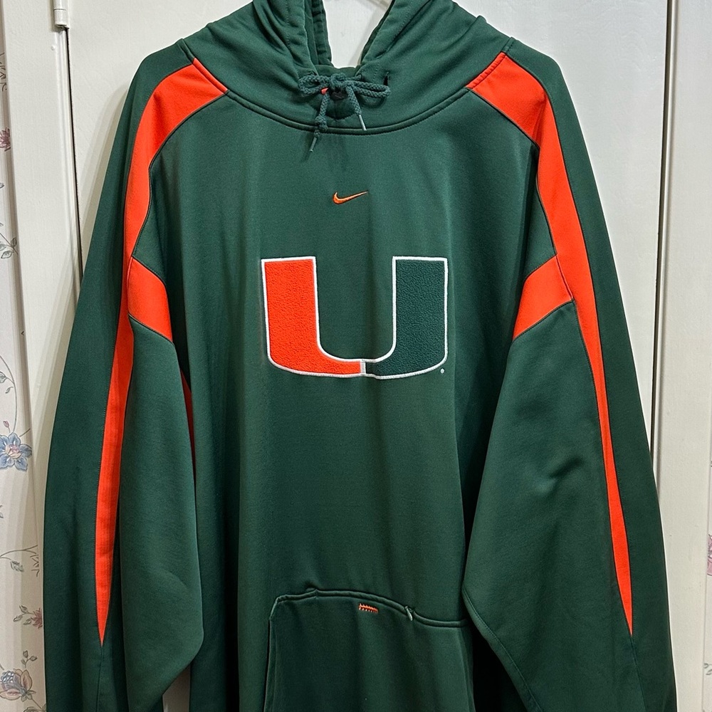 Nike Vintage NCAA Playoffs Miami Hoodie SZ 4XL